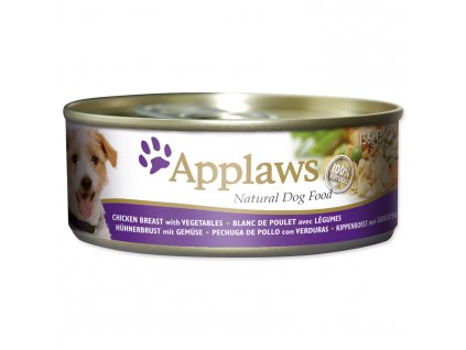 Konzerva APPLAWS Dog Chicken, Vegetables & Rice 156 g