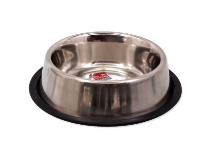 Dog Fantasy stainless steel bowl with rubber 23cm 750ml