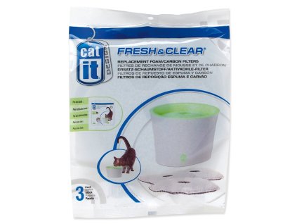 Catit charcoal and foam refill for Fresh&Clear 3pcs
