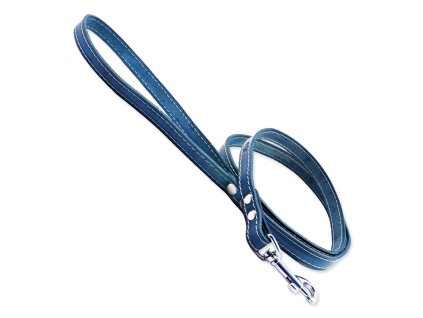 Tamer Leather Leash Classic turquoise, width 1.4cm, length 145cm