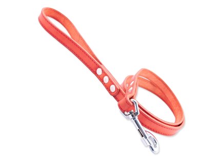 Tamer Leather Leash Classic red, width 1.9cm, length 115cm