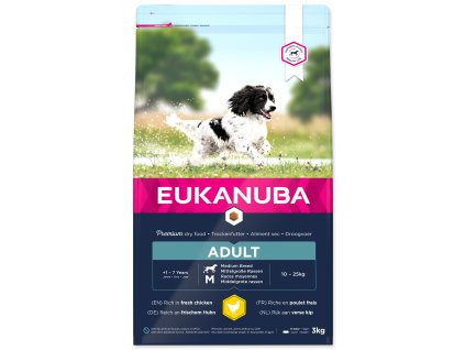 Feed EUKANUBA Adult Medium 3kg