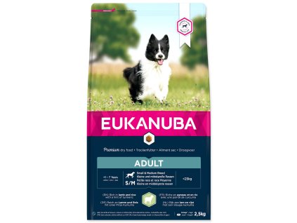 Feed EUKANUBA Adult Small & Medium Lamb 2.5 kg