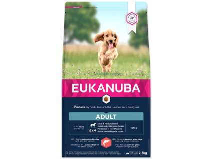 Feed EUKANUBA Adult Small & Medium Salmon 2.5 kg