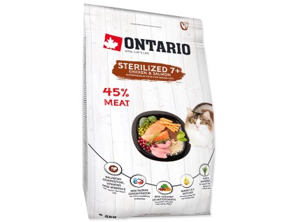 Ontario Sterilised Cat 7+ Senior 2kg