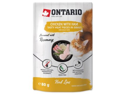 Ontario chicken with ham in sauce 80g pouch