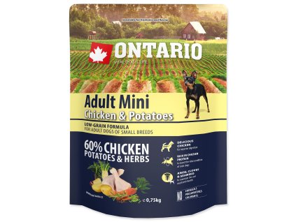 Ontario Adult Mini Huhn & Kartoffeln 0,75 kg