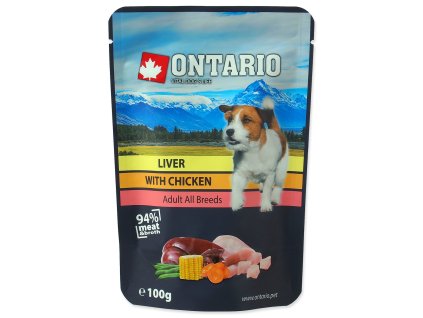 Kapsička Ontario pečeň s kuracím vo vývare 100g