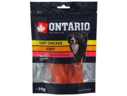 Pochúťka Ontario kura, mäkké prúžky 70g