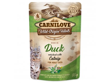 Kapsička CARNILOVE Cat Rich in Duck enriched with Catnip 85 g