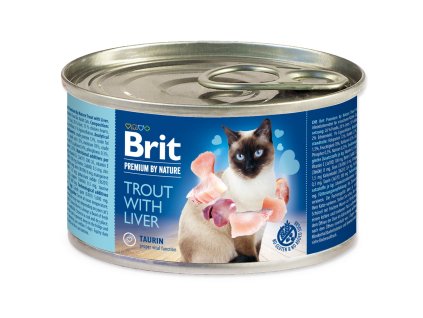 Canned Brit Premium by Nature trout and liver 200g