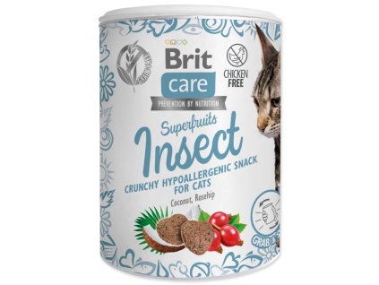 Pochúťka Brit Care Cat Snack Superfruits hmyz 100g