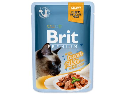 Kapsička BRIT Premium Cat Delicate Fillets in Gravy with Tuna 85 g