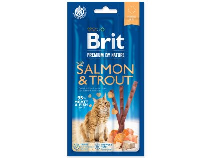 Brit Premium by Nature Cat Salmon and Trout Treat, 3 sticks