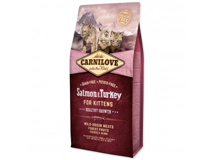 CARNILOVE Salmon and Turkey Kittens Healthy Growth 6 kg