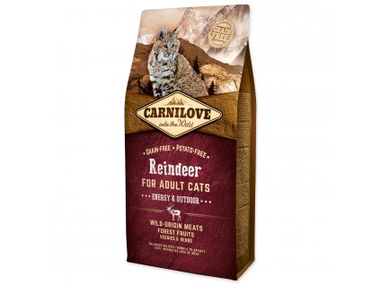 CARNILOVE Reindeer Adult Cats Energy and Outdoor 6 kg