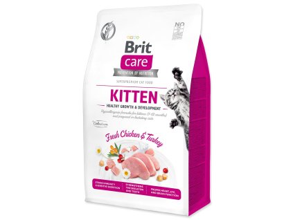Brit Care Cat gabonamentes cica, egészséges növekedés és fejlődés 0,4 kg