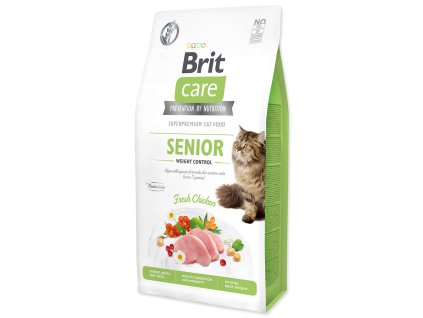 Feed Brit Care Cat Grain-Free Senior Weight Control 7kg