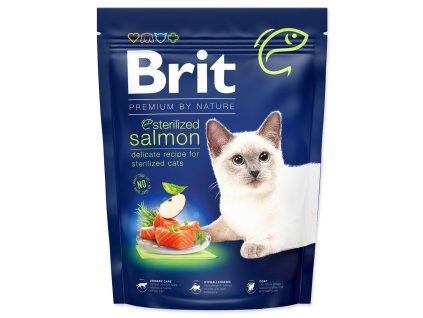 Feed Brit Premium by Nature Cat Sterilized Salmon 300g