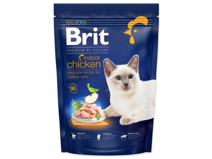 Feed Brit Premium by Nature Cat Indoor Chicken 800g