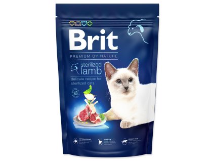 Feed Brit Premium by Nature Cat Sterilized Lamb 1.5 kg