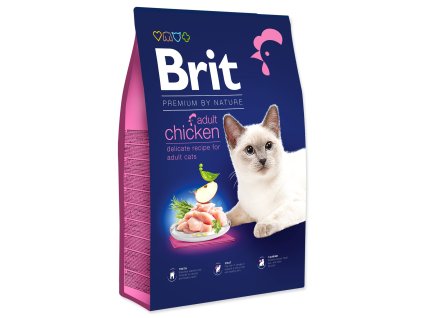 Feed Brit Premium by Nature Cat Adult Chicken 8kg