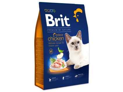 Feed Brit Premium by Nature Cat Indoor Chicken 8kg