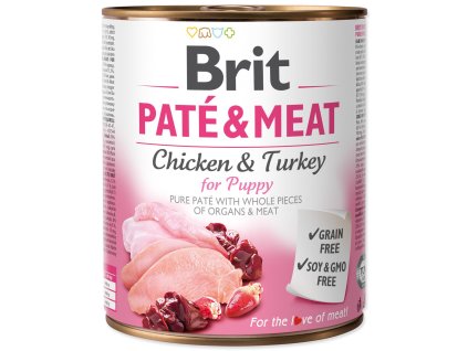 Conserve Brit Paté & Meat Puppy pui 800g
