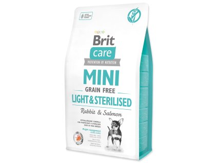Feed Brit Care Mini Grain Free Light & Sterilized 2kg