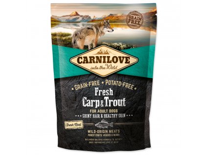 CARNILOVE Fresh Carp & Trout Shiny Hair & Healthy Skin for Adult dogs 1,5 kg