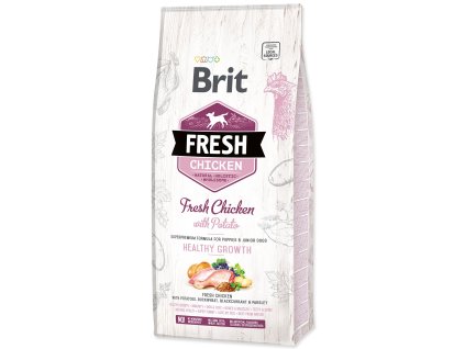 Feed Brit Fresh Chicken with Potato Puppy Healthy Growth 12kg