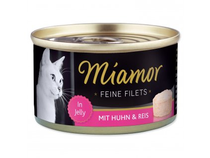 Konzerva MIAMOR Feine Filets kuře + rýže v želé 100 g