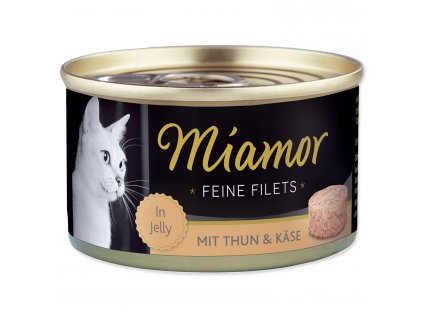 Konzerva MIAMOR Feine Filets tuňák + sýr v želé - KARTON (24ks) 100 g