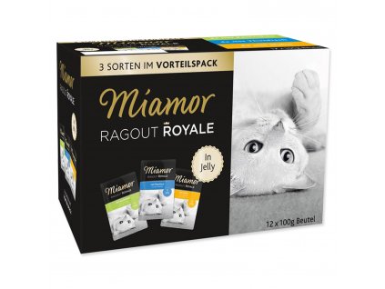 Kapsičky MIAMOR Ragout Royale kuře, tuňák, králík v želé multipack - KARTON (4ks) 1200 g