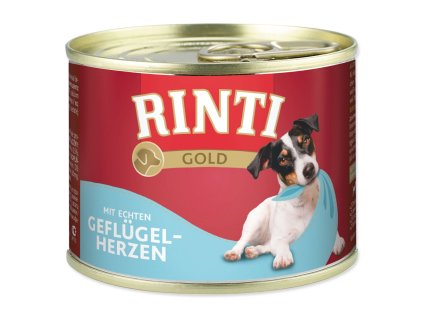 Konzerva Rinti Gold Adult hydinové srdce 185g