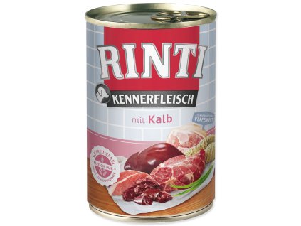 Canned Rinti Kennerfleisch Adult calf 400g