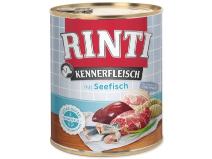 Canned Rinti Kennerfleisch Adult sea fish 800g