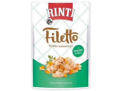 Kapsička RINTI Filetto kuře + zelenina v želé - KARTON (24ks) 100 g