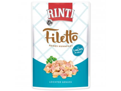 Kapsička RINTI Filetto kuře + losos v želé 100 g