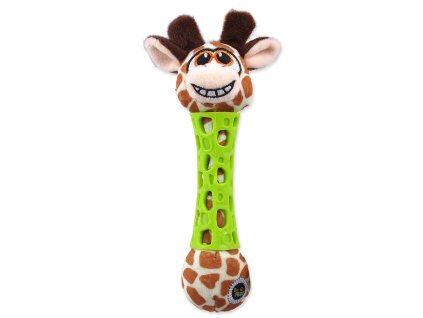 BeFun giraffe plush toy with TPR rubber for puppy 17cm