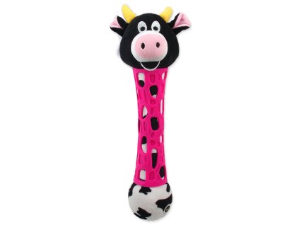 BeFun plush cow toy with TPR rubber for puppy 39cm