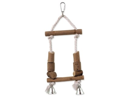 Hračka Epic Pet hojdačka drevená s lanom 32cm