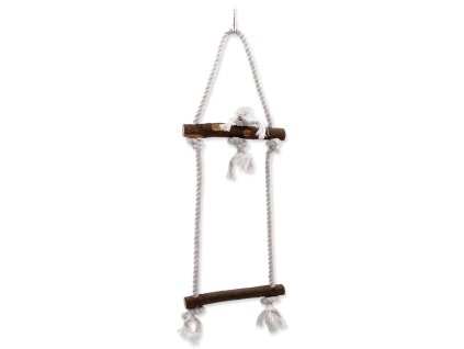 Zabawka wisząca Bird Jewel drewno i lina 15x50cm