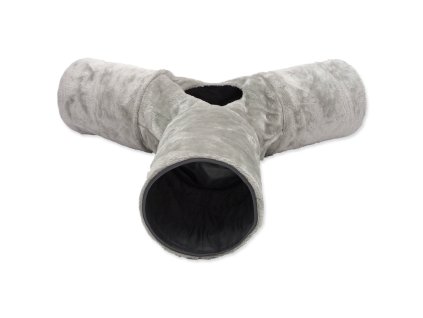 Magic Cat plush tunnel Y shape rustling gray 80x80x25cm