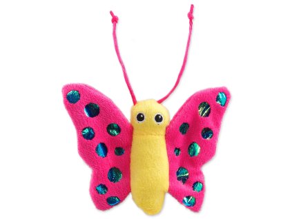 Toy Magic Cat butterfly plush with catnip mix 13cm
