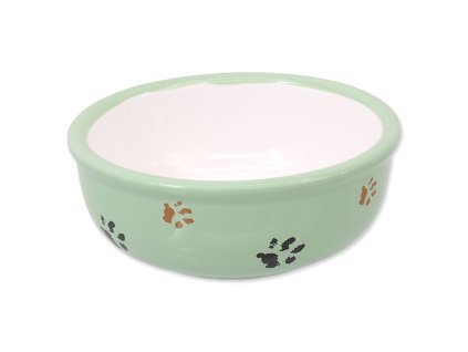 Bowl Magic Cat ceramic cat's paw green 13x5cm 330ml