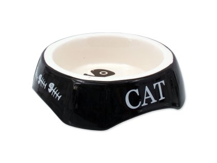 Magic Cat bowl, Cat print, black, 15x15x4.5cm