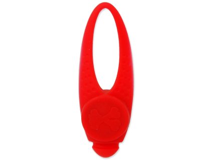 Dog Fantasy LED silicone pendant red 8cm