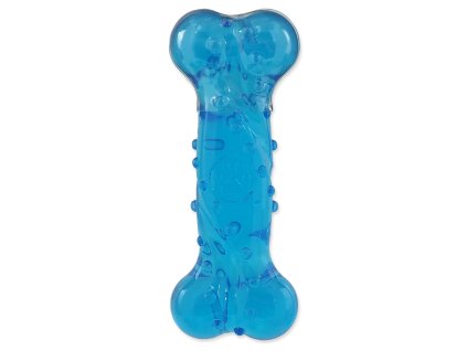 Dog Fantasy STRONG bone toy with bacon scent, blue, 12.5cm