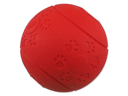 Hračka Dog Fantasy loptička na maškrty červená 6cm